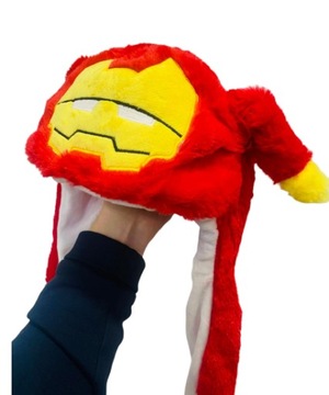 Светодиодная шапка IRON MAN с подвижными СВЕТЯЩИМСЯ ушками