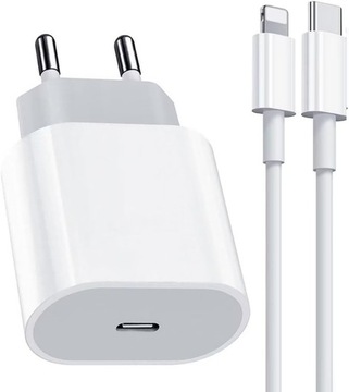 EIEISOW ładowarka do iPhone'a, adapter USB C 25 W i kabel do ładowania 1 m