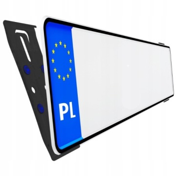 Valstybinio numerio rėmelis HICTRANS 116x41 mm juodas – nuotrauka 5
