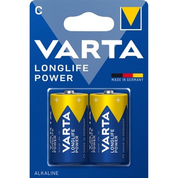 MOCNA BATERIA LR14 C x2 VARTA LONGLIFE POWER