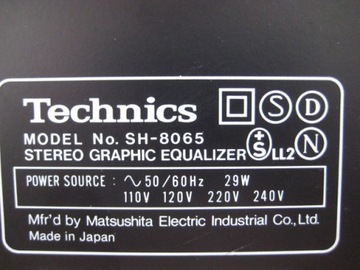 SH-8065 Графический эквалайзер Technics a2