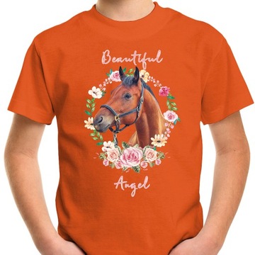 T-SHIRT KOSZULKA DLA DZIECKA KONIE 164 SUPER JAKOŚĆ