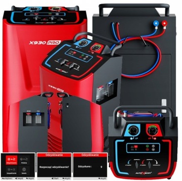 AUTOSCAN X930PRO R134a СТАНЦИЯ ОБСЛУЖИВАНИЯ КОНДИЦИОНИРОВАНИЯ ВОЗДУХА УТЕЧКА ЦИЛИНДРА 12 КГ