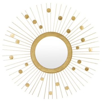 LUSTRO SŁOŃCE ZŁOTY METAL