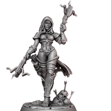 Aleera - Hunter - Łowczyni - RPG D&D Galaad