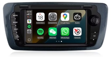 Seat Ibiza 6J 2008-2013 Radio Navigace Android Auto Carplay Mapy Aplikace
