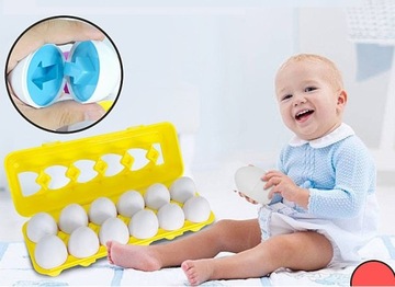 СОРТИРОВКА ЯИЦ, ОБРАЗОВАТЕЛЬНЫЙ ПАЗЛ, ИГРУШКА-ПАЗЛ МОНТЕССОРИ, СООТВЕТСТВУЮЩАЯ ФОРМЕ