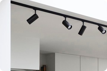 СВЕТОДИОДНАЯ РЕЙКА ОСВЕЩЕНИЯ ОТРАЖАТЕЛЬ 4x СВЕТОДИОДНАЯ ЛАМПА GU10 + ПОЛОСКА 2М