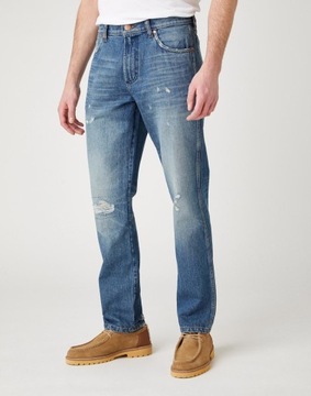 WRANGLER GREENSBORO MĘSKIE SPODNIE JEANSOWE JEANSY DŻINS W34 L30