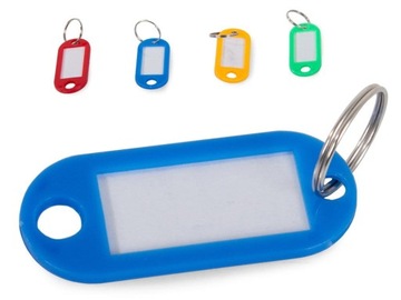 ZAWIESZKA DO KLUCZY IDENTYFIKATOR BRELOK 100 SZTUK