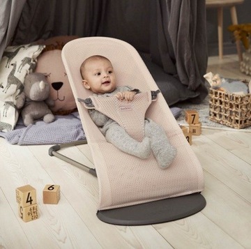BABYBJORN Шезлонг Bliss Mesh, жемчужно-розовый