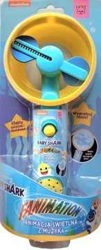 Wiatrak Wiatraczek projektor BABY SHARK LED Muzyka