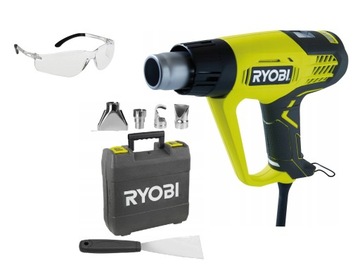 ТЕПЛОВАЯ ПИСТОКА RYOBI EHG2020ЖК-ДИСПЛЕЙ, ПОДКЛЮЧЕННЫЙ В СЕТЬ, 2000 ВТ С ЖК-ДИСПЛЕЕМ 650 ГРАДУСОВ