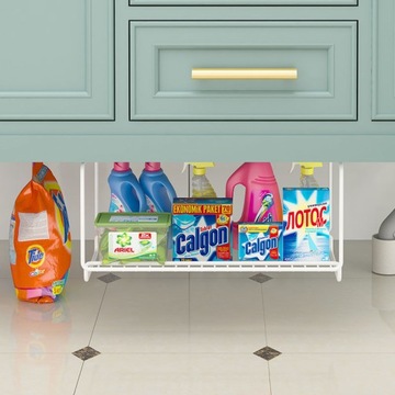 БЕЛАЯ МЕТАЛЛИЧЕСКАЯ ПОЛКА ДЛЯ ХРАНЕНИЯ