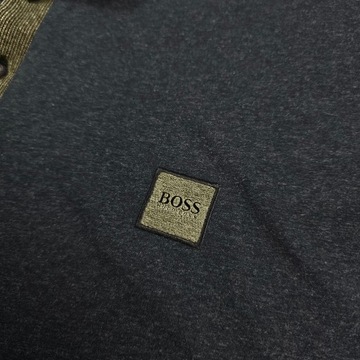 Koszulka Polo T-shirt HUGO BOSS Casual Granatowa Nowy Model Męska 3XL XXXL