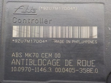 PEUGEOT 207 CITROEN C2 C3 НАСОС АБС 9663945580 10.0970-1146.3