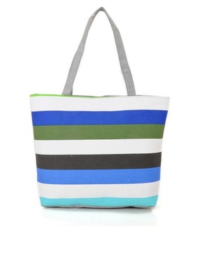 TORBA w paski PLAŻOWA miejska LETNIA torebka T061