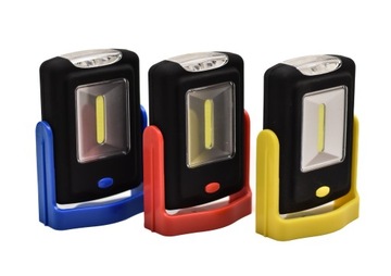 LATARKA WARSZTATOWA 3X LED COB MAGNES JASNA HAK