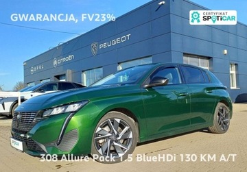 Peugeot 2023 Peugeot 308 31 1.5 BlueHDi Allure Pack 130 KM AT GWARANCJA FV23 1.5