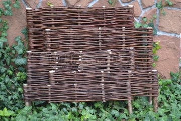 Плетеный частокол, забор, край 30/60 см.