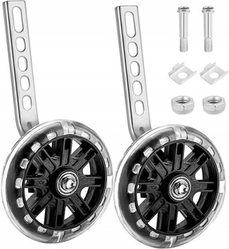 СВЕТОДИОДНЫЕ БОКОВЫЕ КОЛЕСА ДЛЯ ВЕЛОСИПЕДА ДЕТСКИЕ ЛЕГКИЕ ОПОРНЫЕ КОЛЕСА 12–20 ДЮЙМОВ