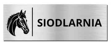 TABLICZKA SIODLARNIA | piktogram | 20x7 | Aluminiowa