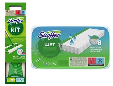 SWIFFER SWEEPER MOP+ŚCIERECZKI 8/SUCHE i 23/MOKRE