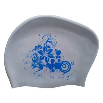 Silicone Waterproof Swimming Cap for Women Long Hair Protection High