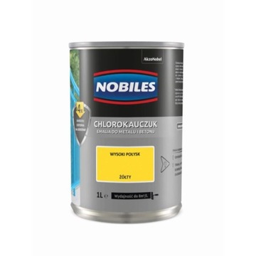 NOBILES CHLOROKAUCZUK ŻÓŁTY 0,9L NA METAL