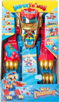 SUPERTHINGS Робот WildTiger TigerBot плюс две красные фигурки Трансформеров