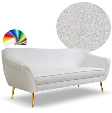 Sofa kanapa BEA3 skandynawska salon baranek Boucle