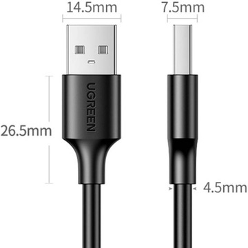 Кабель Ugreen USB-A USB-A 2.0 480 Мбит/с Кабель 1,5 м