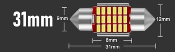 СВЕТОДИОДНАЯ ЛАМПА 31MM C3W C5W 18SMD CANBUS МОЩНЫЙ