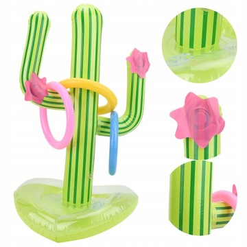 Надувной плавающий держатель для напитков кактус