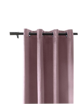 ZASŁONA WELUROWA 140x250 NA PRZELOTKACH PRZELOTKI VELVET WELUR WRZOSOWA