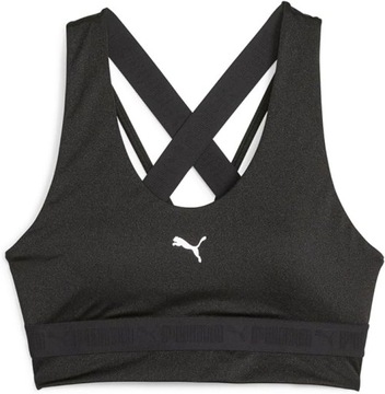 PUMA BRA 523872 01 TRENING MOCNY POŁYSK CZARNY ROZMIAR M