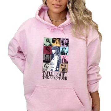 RÓŻOWA BLUZA DAMSKA Z KAPTUREM KANGURKA TAYLOR SWIFT THE ERAS TOUR XXL
