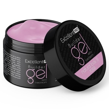 Żel jednofazowy budujący z tiksotropią EXCELLENT PRO 50g natural look rose