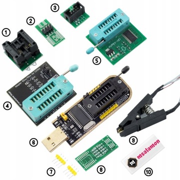 Мега-комплект EEPROM и программатор Flash для памяти серии CH341A 24 25 93 95