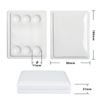 ПЛАСТИКОВАЯ ПАЛИТРА АКВАРЕЛЕЙ ДЛЯ ЖИВОПИСИ МАСЛОМ, FLE ПАЛИТРА РУЧНОЙ ЖИВОПИСИ