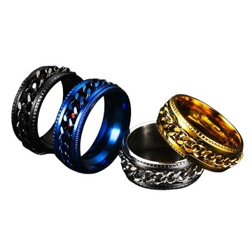 SYGNETY 8mm STAL OBROTOWY ŁAŃCUCH WIELE MODELI ELEGANCKI