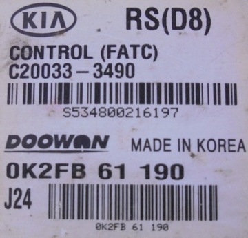 KIA CARENS II 06 R PANEL VENTILACE KLIMATIZACE