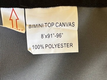 X AUTOHAUX Poliester Bimini Top Płótno pokrowiec 600D szary