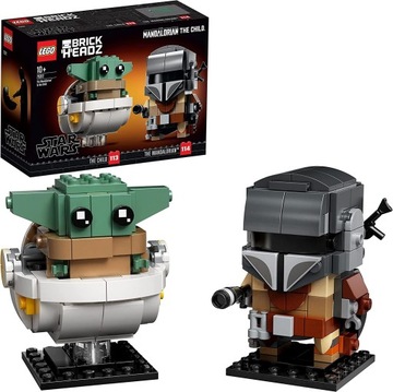 LEGO BrickHeadz 75317 Мандалорский малыш Малыш Йода Новые Звездные войны