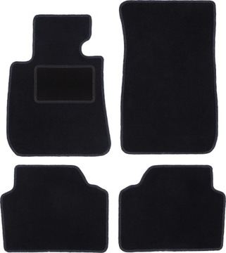 черные коврики для: BMW 1 E87 (2004-2012) / F20 (2011-2019)