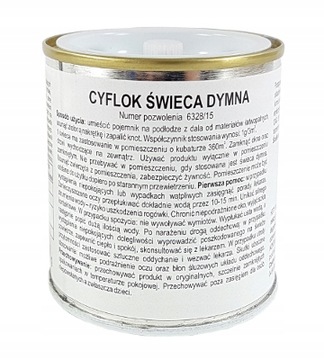 CYFLOK ŚWIECA DYMNA 120g zwalcza insekty MOCNA!