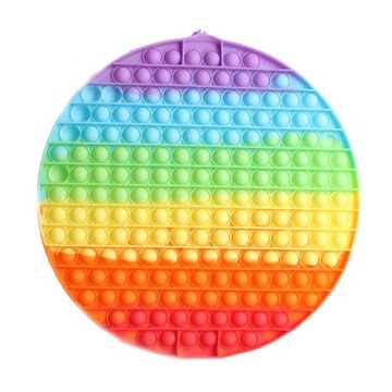 POP IT! KOŁO TĘCZOWE Gra Zręcznościowa 29,5 cm POPit XL ANTYSTRESOWA 64735