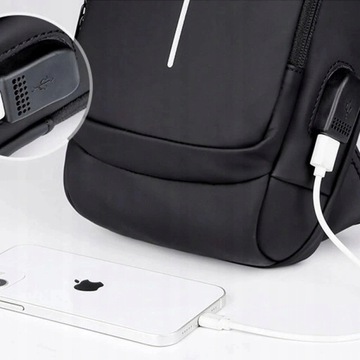 МУЖСКАЯ НАСТЕННАЯ СУМКА ВОДОНЕПРОНИЦАЕМЫЙ РЮКЗАК USB