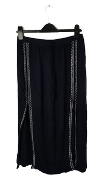 0502VpbE ATMOSPHERE spódnica midi navy 48 4XL