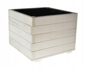 Деревянная коробка белая 38 см для рождественской елки